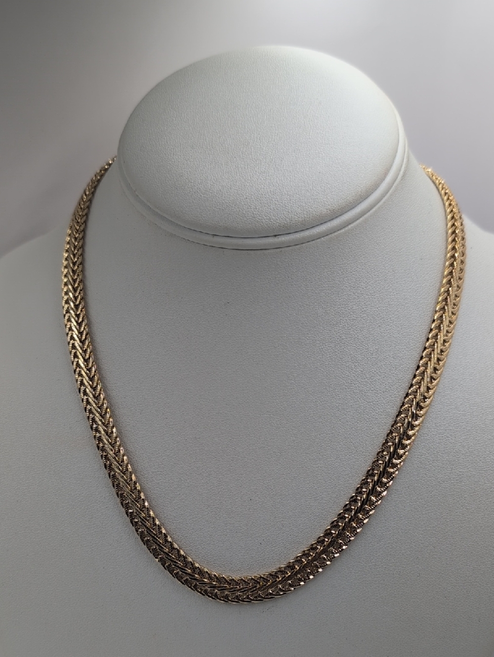 Anne Klein Double Braided Gold-Tone Necklace BB8